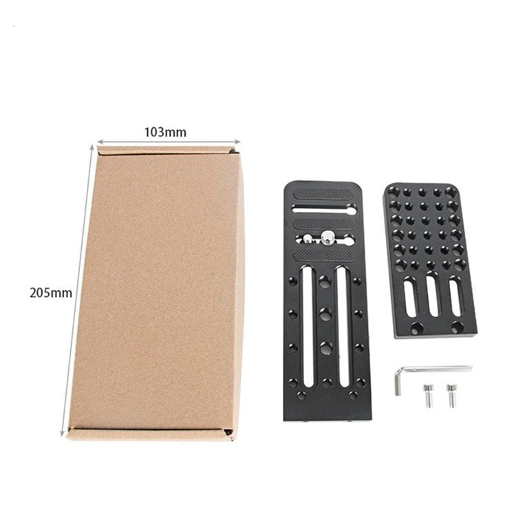 Placa de liberación rápida de trípode de giro / inclinación hidráulico en forma de L BEXIN L130C para cardán RONIN-S para DJ…