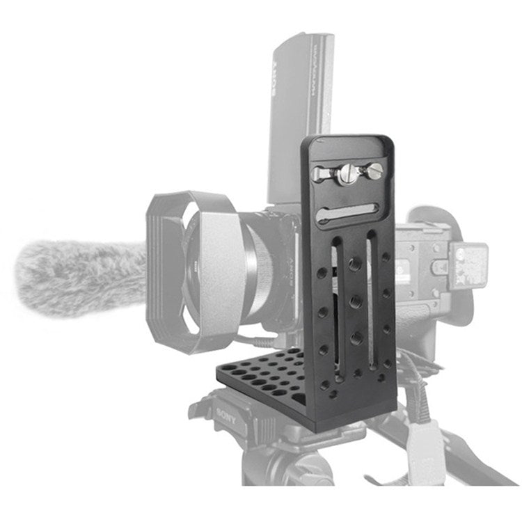 Placa de liberación rápida de trípode de giro / inclinación hidráulico en forma de L BEXIN L130C para cardán RONIN-S para DJ…