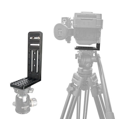 Placa de liberación rápida de trípode de giro / inclinación hidráulico en forma de L BEXIN L130C para cardán RONIN-S para DJ…